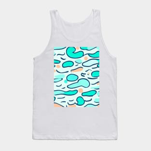 Oceanic wave pattern for ocean sea lovers -colorful design Tank Top